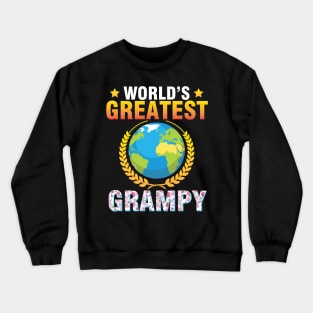 World's Greatest Grampy Happy To Me Mother Father Daddy Mom Crewneck Sweatshirt